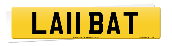 Registration number LA11 BAT